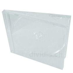 CD Hülle JewelCase, Tray transparent, für 1 CD