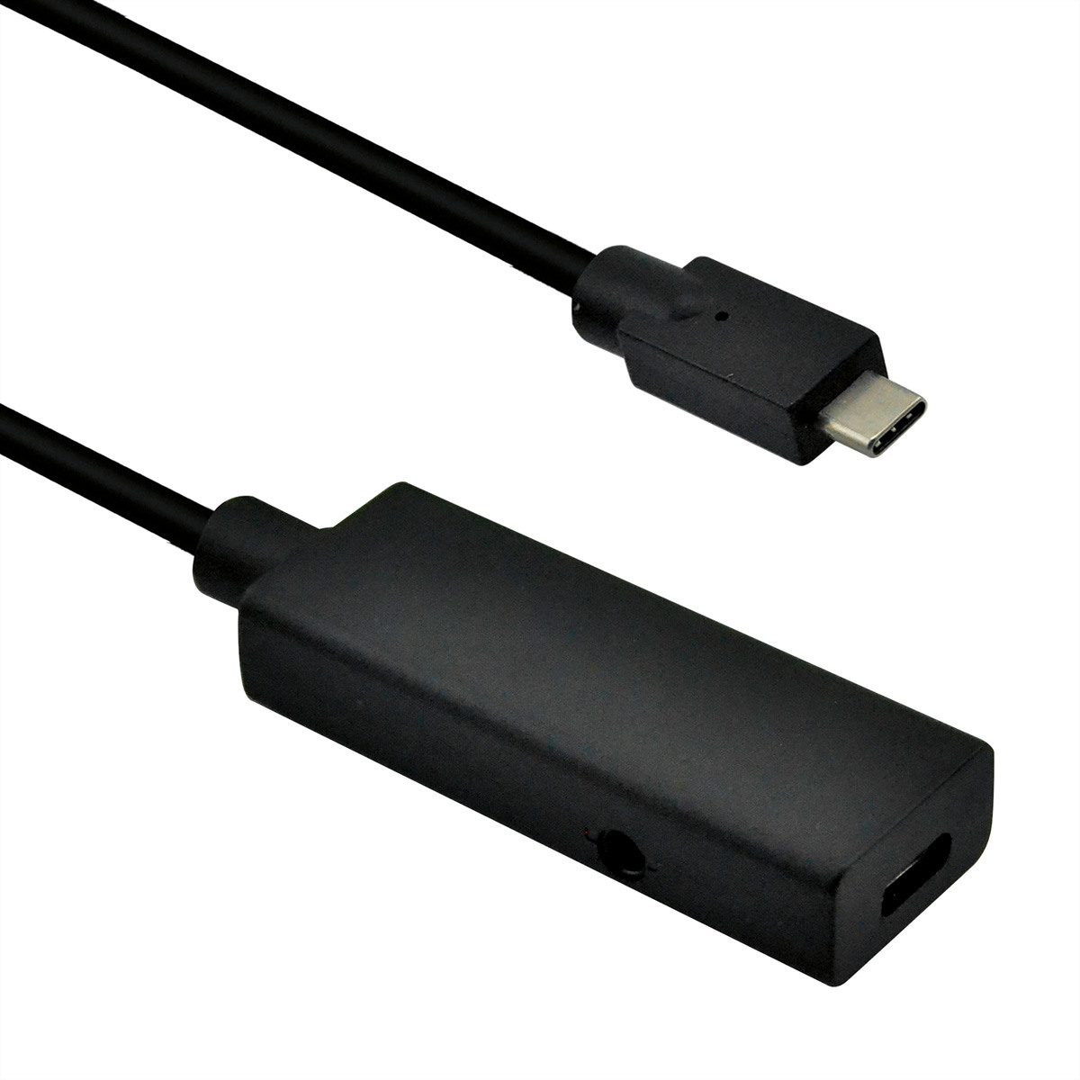 ROLINE USB-C-C, Datenkabel Repeater 12.04.110 Black, ST/BU, 3.2 Gen2 5m