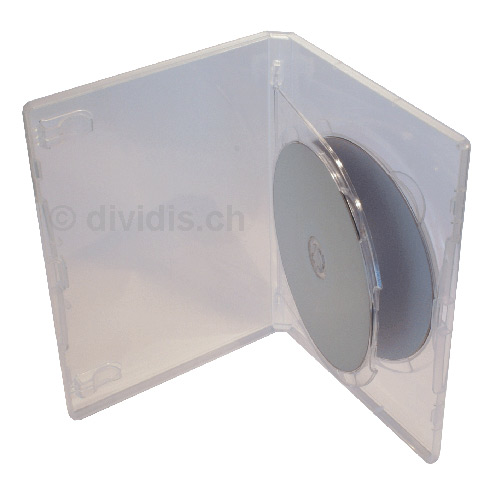 Amaray DVD Hülle, transparent, 14mm, für 2 Discs