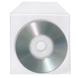 PP-Hülle für 1 CD/DVD, 100er Pack