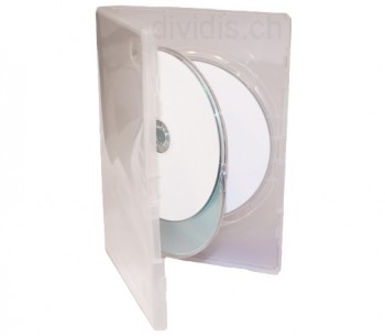 Amaray DVD Hülle, transparent, 14mm, für 3 Discs