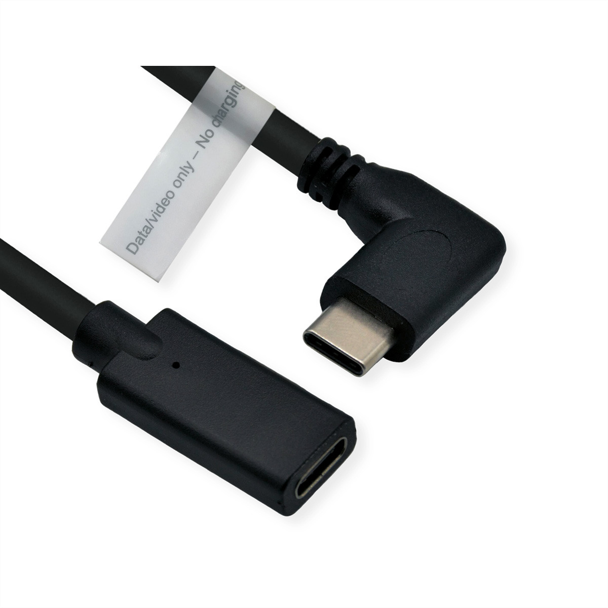 ROLINE USB-C-C, Videokabel-Verl. 11.04.549 Black, ST/BU 2m