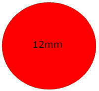 AVERY ZW. Markierungspunkte rot 3141 12mm 270 Stück