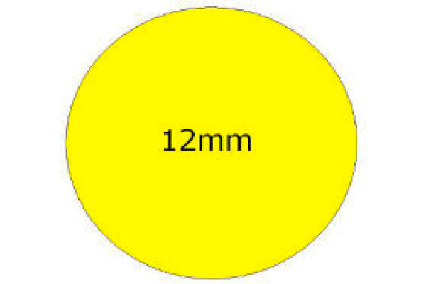 AVERY ZW. Markierungspunkte gelb 3144 12mm 270 Stück