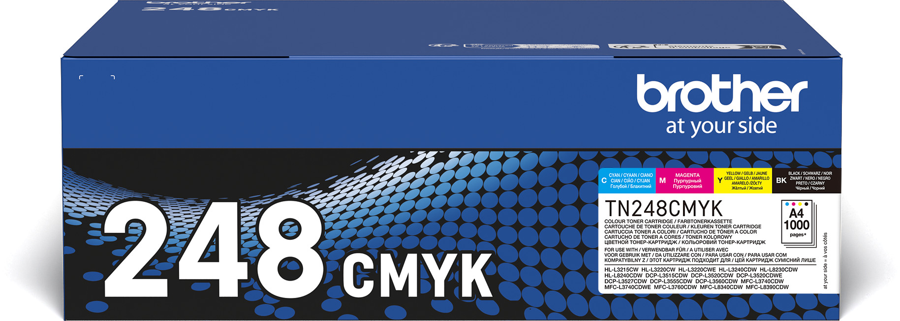 BROTHER Toner Valuepack CMYK TN-248CMYKHL-L8240CDW 1000 Seiten