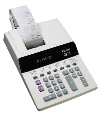 CANON Tischrechner P29-DIV 0216B001 10-stellig grau