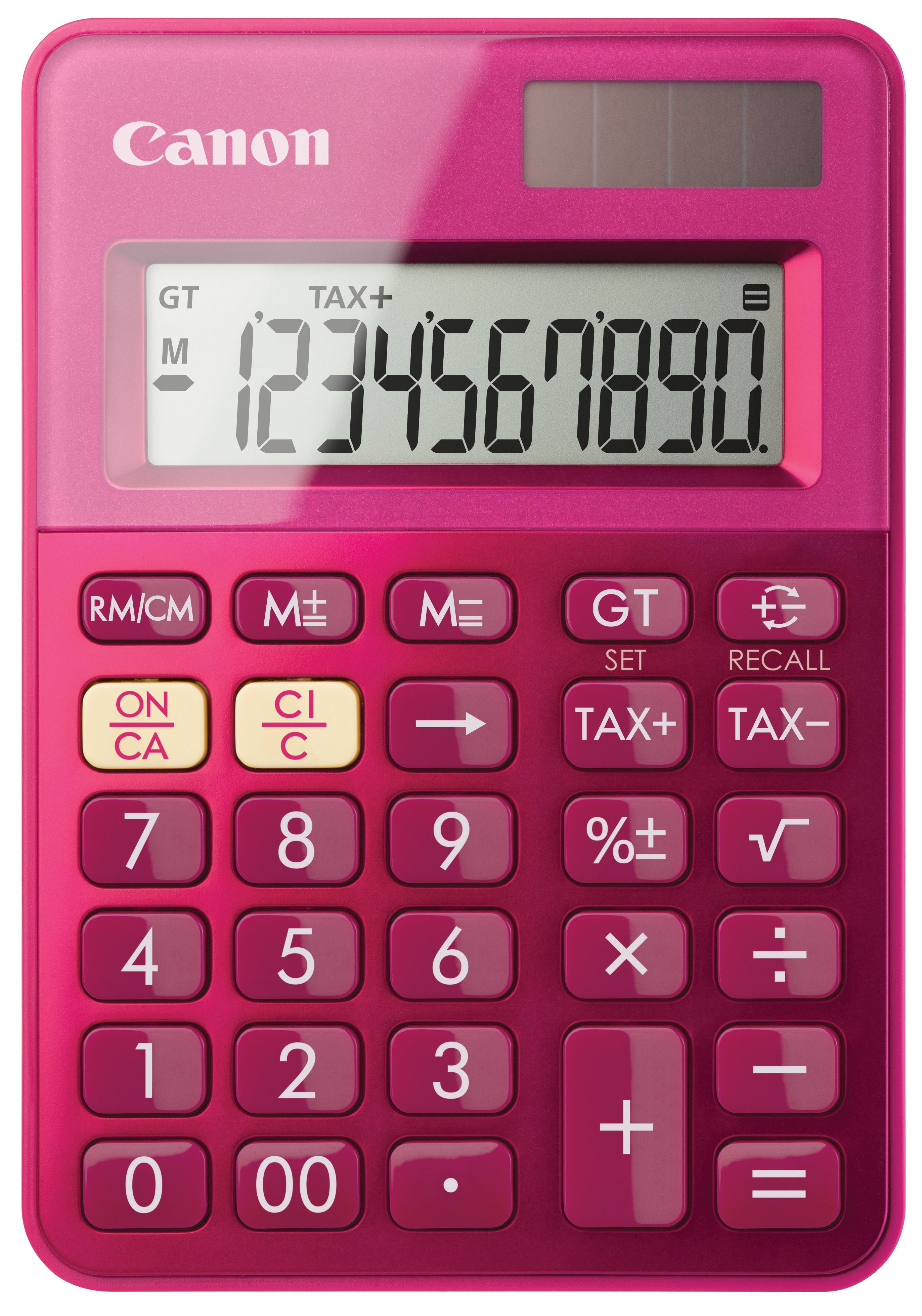 CANON Tischrechner LS-100K Pink CALS100KM 10-stellig, Metallic-Finish
