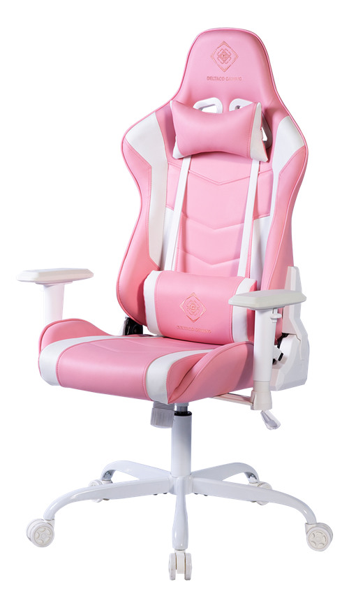 DELTACO Gaming Chair, Pink GAM-096-P PCH80 PU-leather,iron frame
