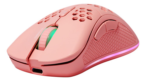 DELTACO Lightweight Gaming Mouse,RGB GAM120P Wireless, Pink, PM80