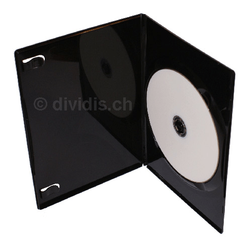 DVD Slimhülle schwarz, 7mm, für 1 Disc