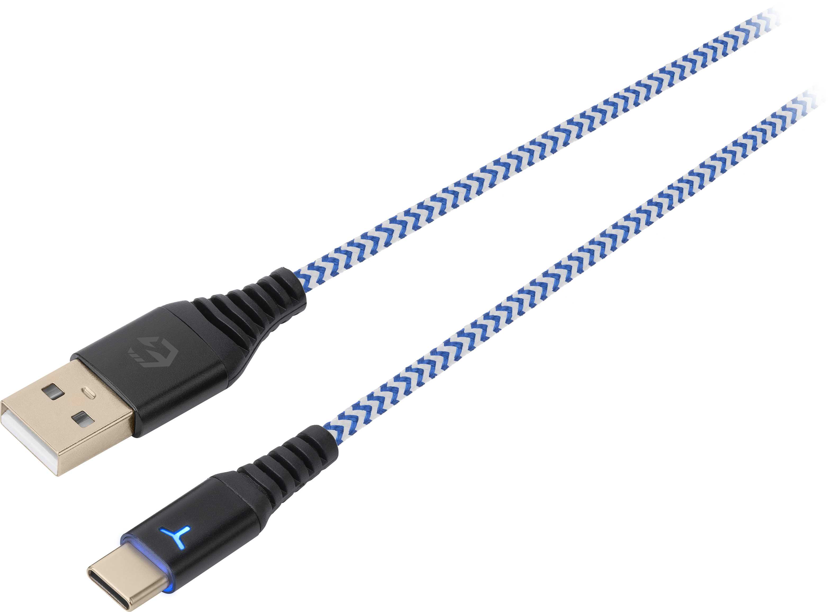 EGOGEAR Charging Cable Type-C 3m SCH10P5WH braided, PS5, White,Blue