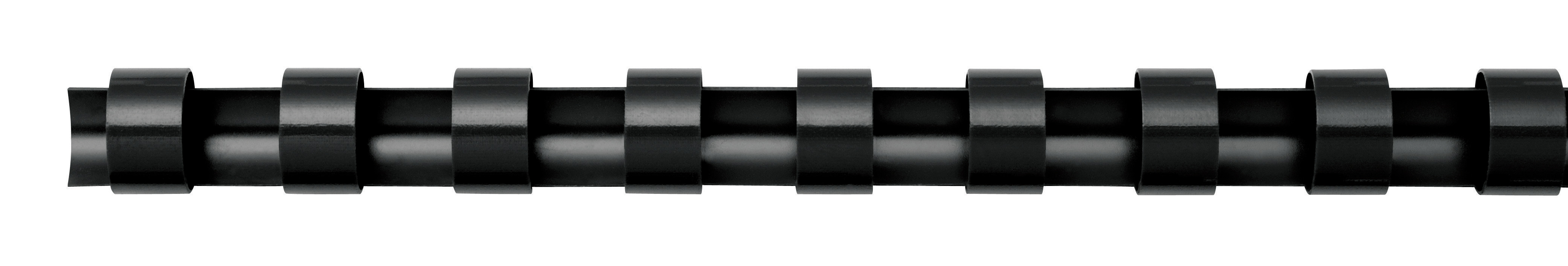 FELLOWES Plastikbinderücken 8 mm 5330702 schwarz 25 Stück