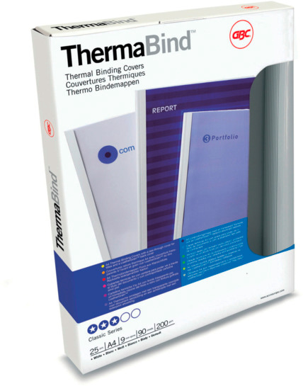 GBC Thermobindemappen 1,5mm A4 45445 weiss 25 Stück