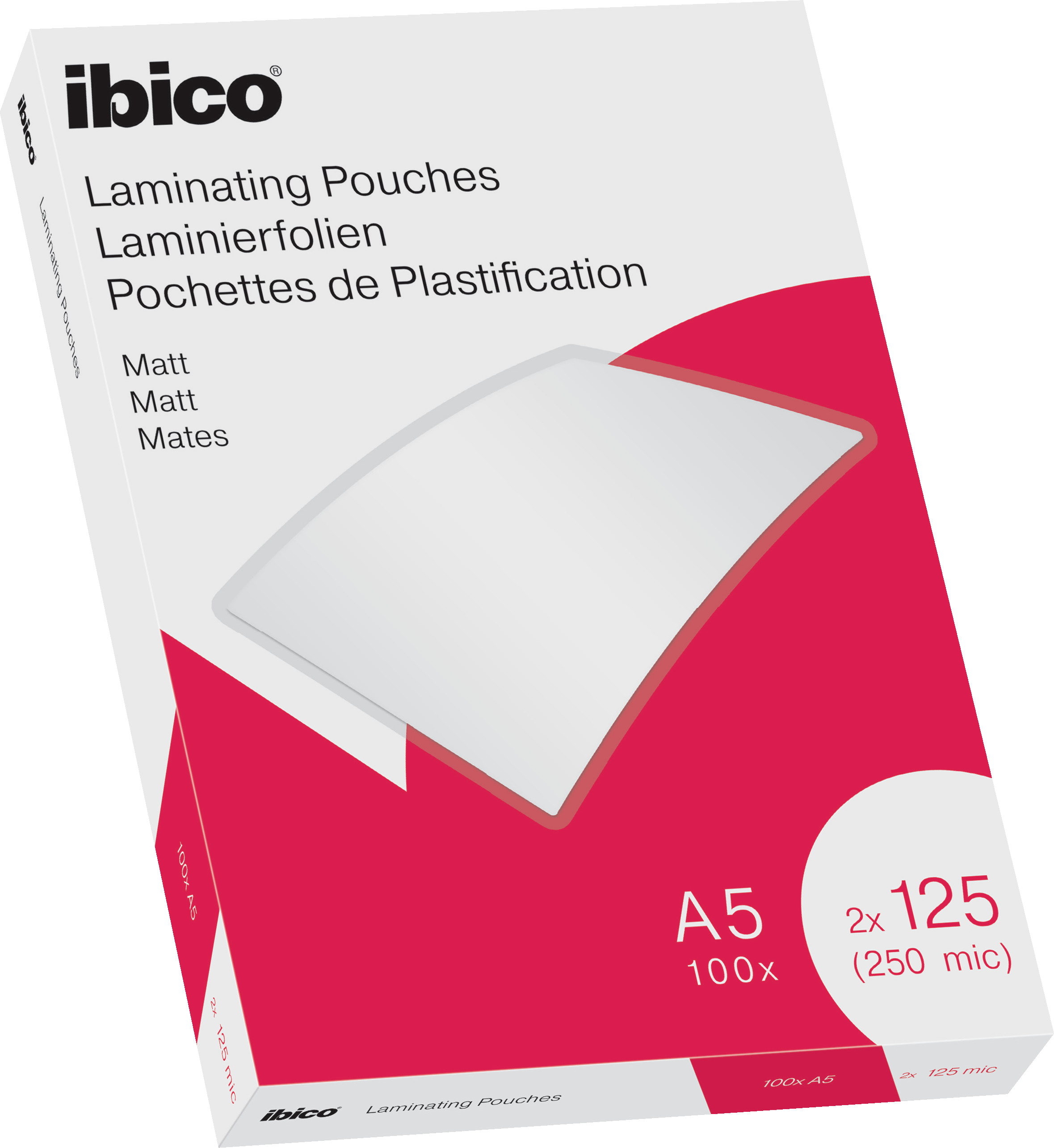 IBICO Laminiertaschen A5 627322 2x125my, glanz 100 Stück