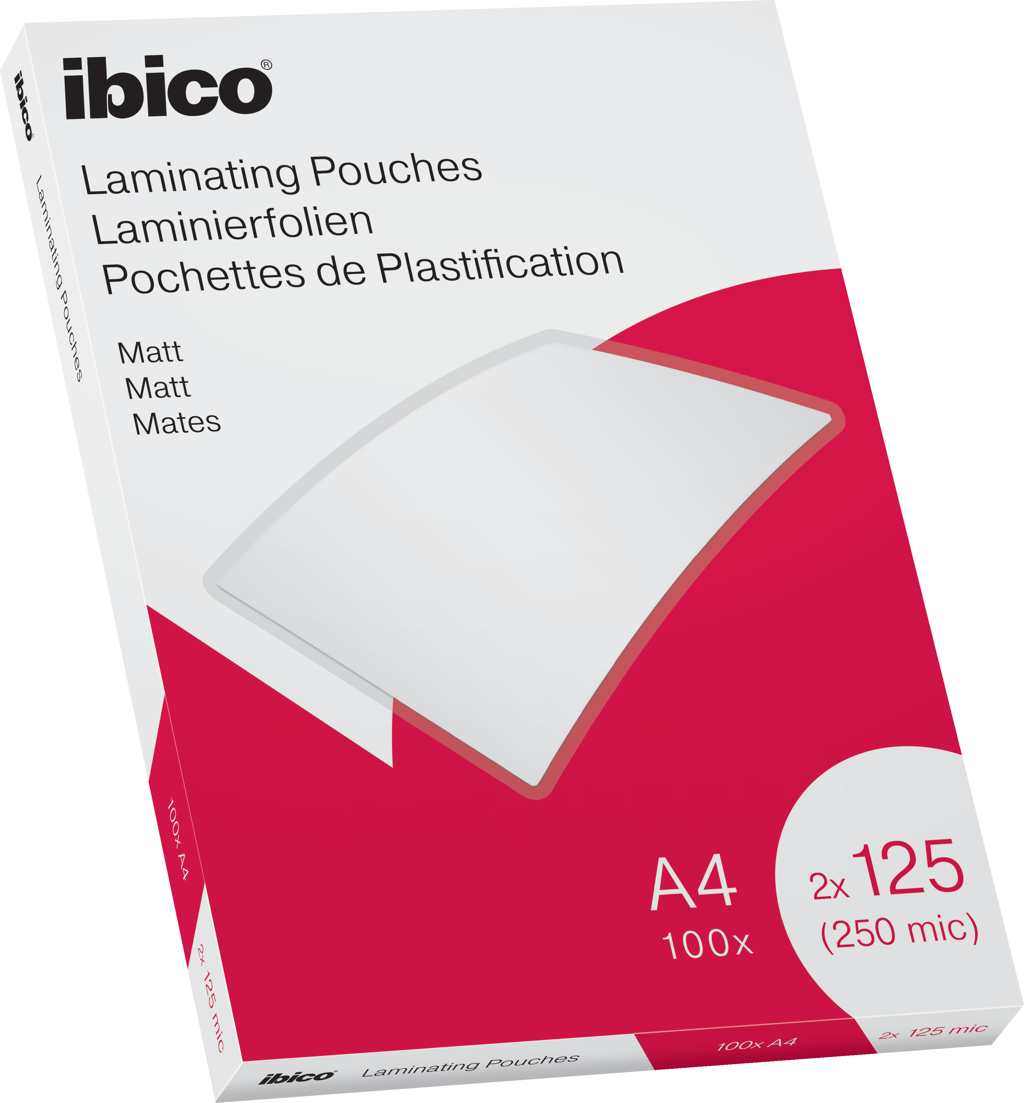 IBICO Laminiertaschen A4 627323 2x125my, matt 100 Stück