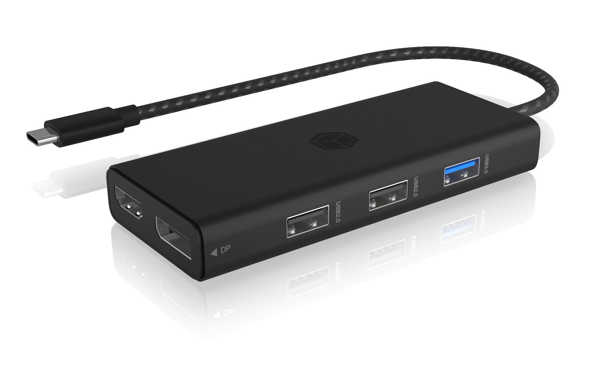 ICY BOX USB-C DockingStation IBDK4011C with integrated cable