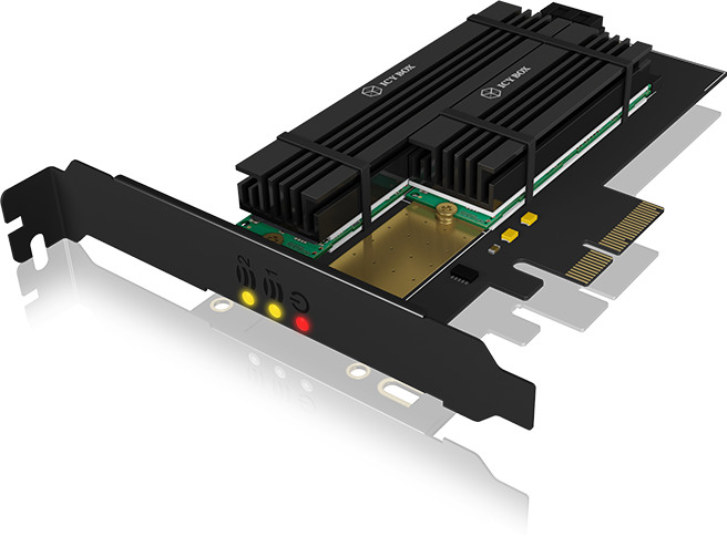 ICY BOX PCIe-Karte, 1x M.2 SATA III IB-PCI215 1x M.2 PCIe PCIe 4.0 FP+LP
