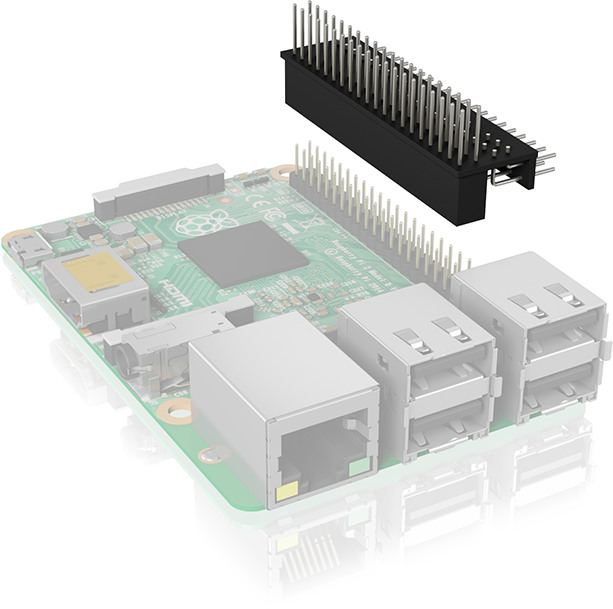 ICY BOX Raspberry Pi GPIO IB-RPA101 1 auf 2 Erweiterungsadapter