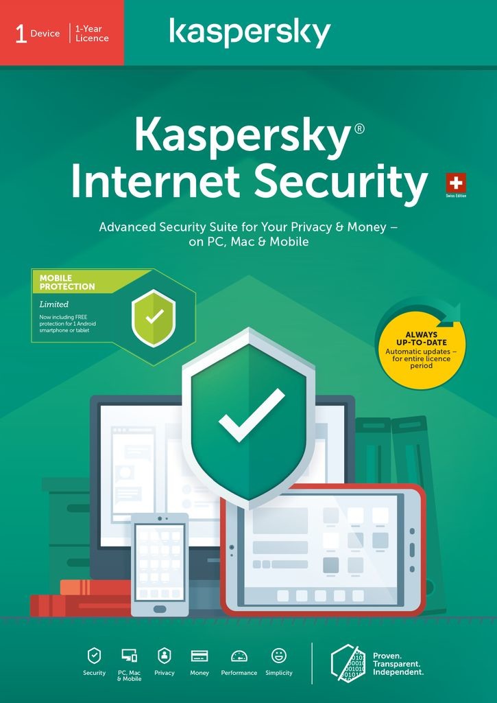 KASPERSKY Kaspersky Internet KL1939G5A Security 1 PC