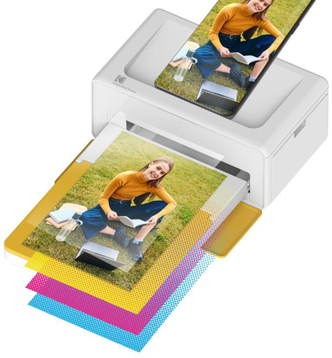 KODAK Post Card Size Photo Printer KOPRIP460 Yellow