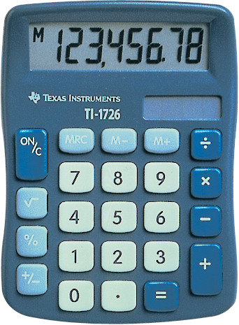 TEXAS Grundrechner TI-1726 8-stellig