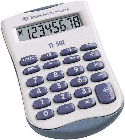 TEXAS Grundrechner TI-501 8-stellig