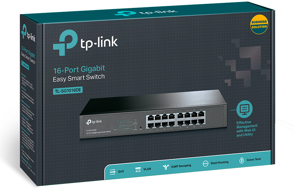 TP-LINK TL-SG1016DE TL-SG1016 16-Port Gigabit Smart Switch