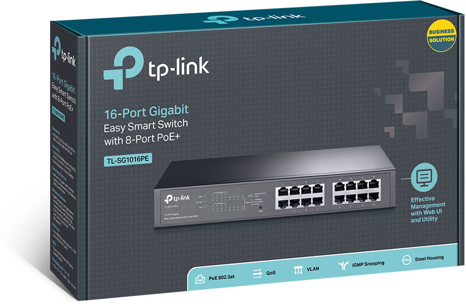 TP-LINK TL-SG1016PE TL-SG1016 16Port Gigabit Desktop