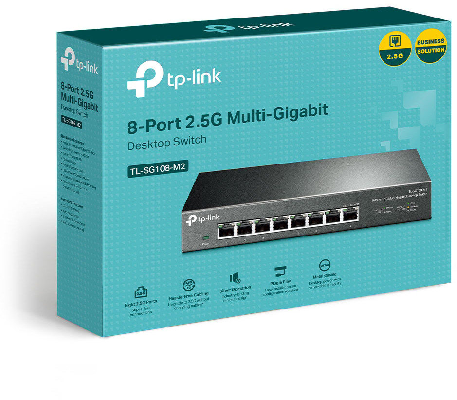 TP-LINK TL-SG108-M2 TL-SG108M 8-Port 2.5G Multi-GB Switch