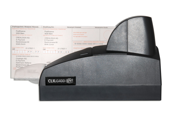 CREALOGIX Barcode/OCR Scanner G400.WV Giromat CLX.G400 LS40 USB